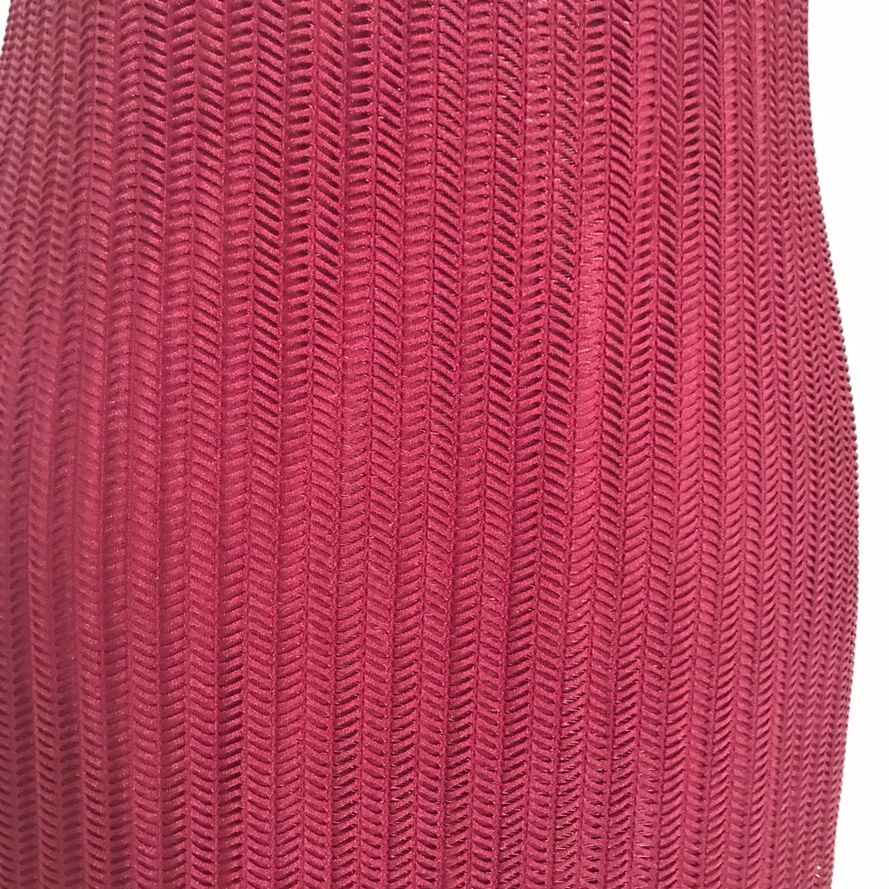 Lulu's Net-Worth It Burgundy Sleeveless Mesh Midi Dress XS - Picture 7 of 9
